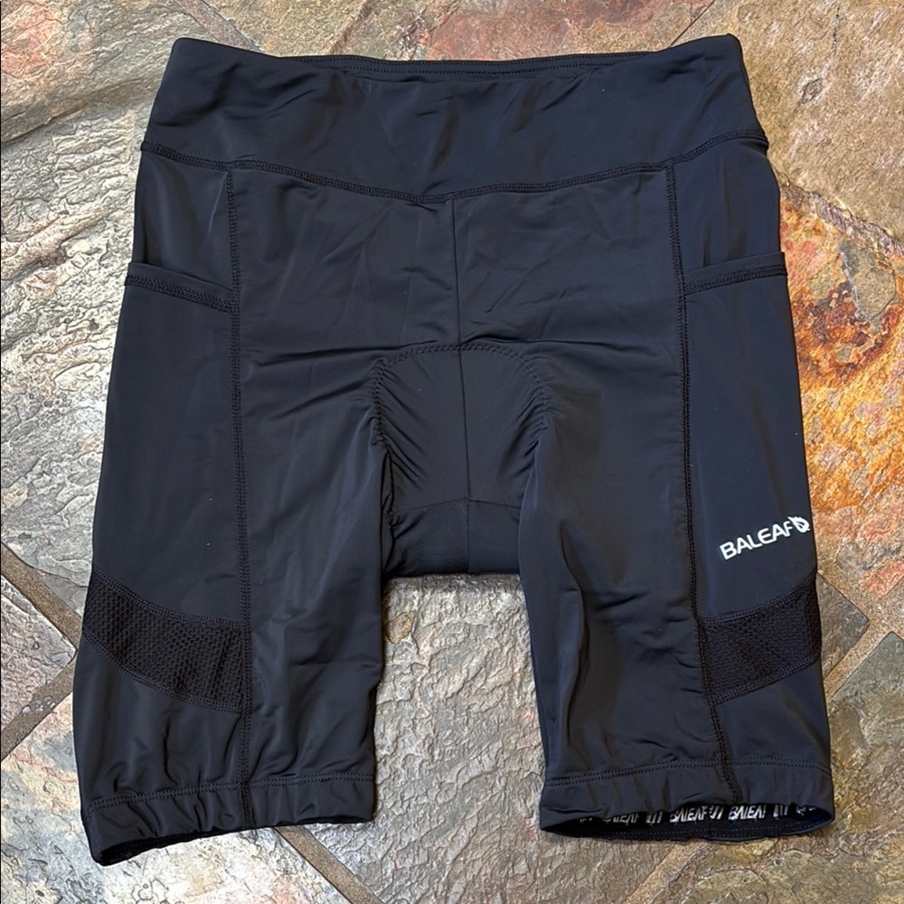 Baleaf Black Cycling Shorts with Pockets